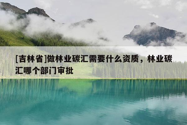 [吉林省]做林業(yè)碳匯需要什么資質(zhì)，林業(yè)碳匯哪個部門審批