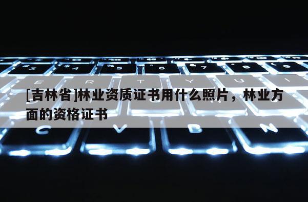 [吉林省]林業資質證書用什么照片，林業方面的資格證書