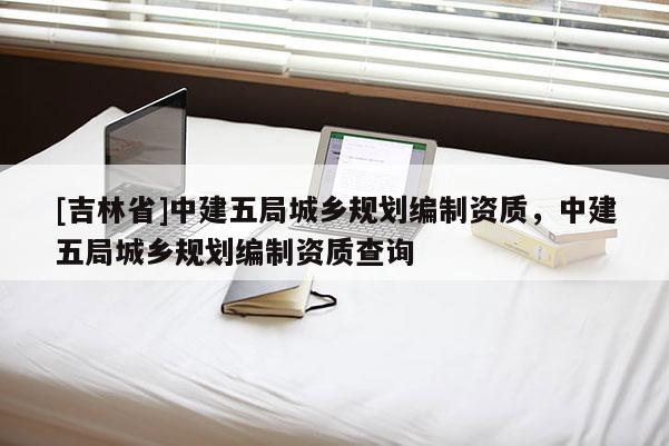 [吉林省]中建五局城鄉規劃編制資質，中建五局城鄉規劃編制資質查詢