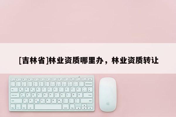 [吉林省]林業(yè)資質(zhì)哪里辦，林業(yè)資質(zhì)轉讓