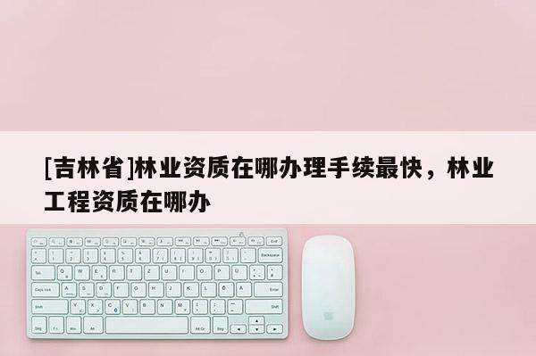 [吉林省]林業資質在哪辦理手續最快，林業工程資質在哪辦