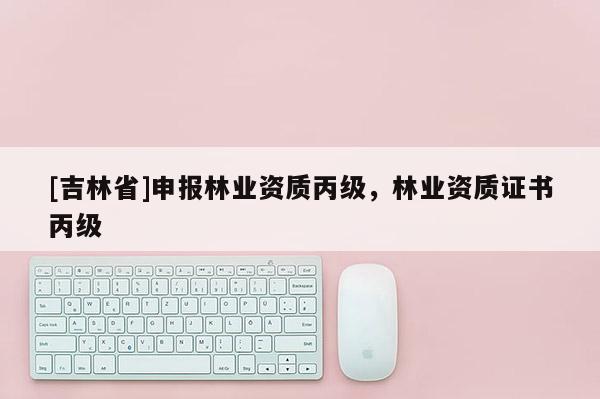 [吉林省]申報林業資質丙級，林業資質證書丙級