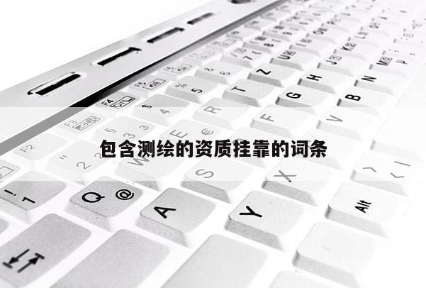 包含測繪的資質掛靠的詞條