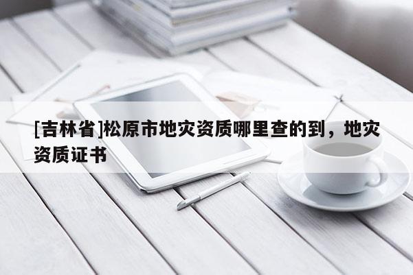[吉林省]松原市地災資質哪里查的到，地災資質證書